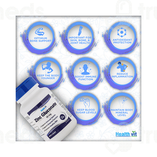 Healthvit Zinc Gluconate 50 MG Capsule 60
