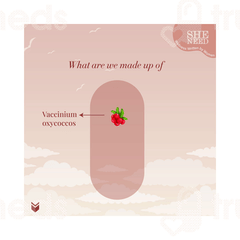 Sheneed Crave Cranberry 400 MG Capsule 60