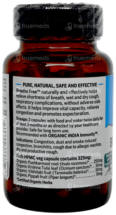 Organic India Breathe Free Capsule 60