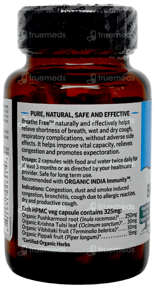 Organic India Breathe Free Capsule 60