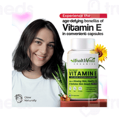 Health Veda Organics Plant Based Vitamin E Capsule 60