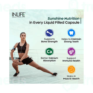 Inlife Vitamin D3 And K2 Capsule 60