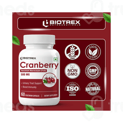 Biotrex Cranberry 500 Mg Veg Capsule 60