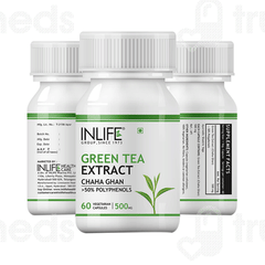 Inlife Green Tea Extract 500 Mg Veg Capsule 60