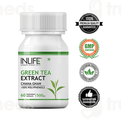 Inlife Green Tea Extract 500 Mg Veg Capsule 60