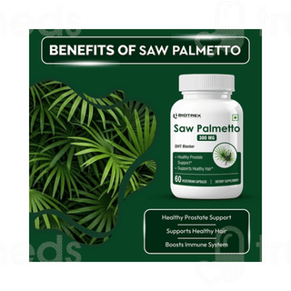 Biotrex Saw Palmetto 300mg Vegetarian Capsule 60