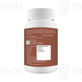 Mint Veda Saw Palmetto 800 Mg Vegetarian Capsules 60