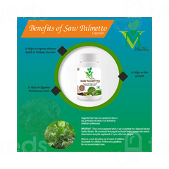 Mint Veda Saw Palmetto 800 Mg Vegetarian Capsules 60