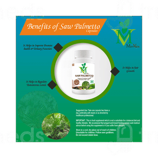 Mint Veda Saw Palmetto 800 Mg Vegetarian Capsules 60