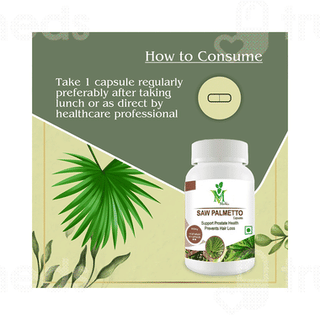 Mint Veda Saw Palmetto 800 Mg Vegetarian Capsules 60