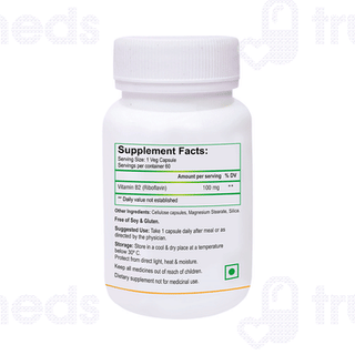 Biotrex Vitamin B2 100 MG Capsule 60