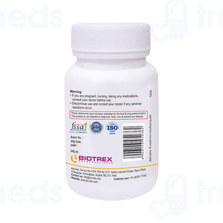 Biotrex Vitamin B2 100 MG Capsule 60