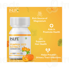 Inlife Pumpkin Seed Extract 500mg Capsule 60 Inlife Pumpkin Seed Extract 500mg Capsule 60