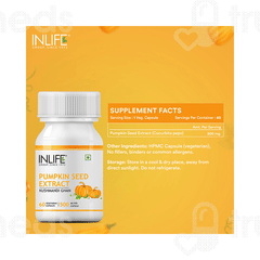 Inlife Pumpkin Seed Extract 500mg Capsule 60 Inlife Pumpkin Seed Extract 500mg Capsule 60