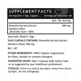 Inlife Boswellia Serrata 400 Mg Capsule 60