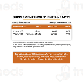 Himalayan Organics Plant Based D3 And K2 Capsule 120
