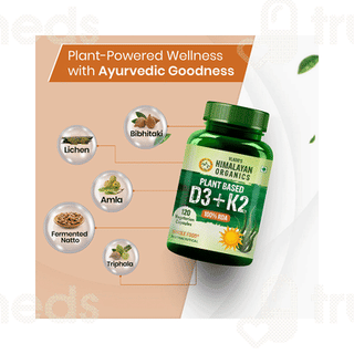 Himalayan Organics Plant Based D3 And K2 Capsule 120