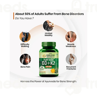 Himalayan Organics Plant Based D3 And K2 Capsule 120