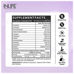 Inlife Digestive Enzyme Vegetarian Capsule 60