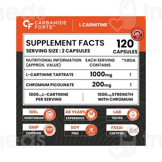 Carbamide Forte L Carnitine L Tartrate 1000mg Capsule 120