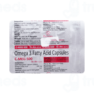 C Meg 500 MG Capsule 10