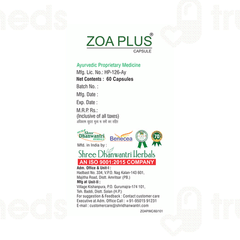 Sdh Naturals Zoa Plus Capsule 60
