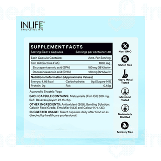 Inlife Fish Oil 1000 MG Capsule 60