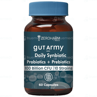 Zeroharm Sciences Gut Army Prebiotic And Probiotic Capsule 60