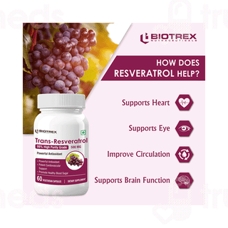 Biotrex Resveratrol 500 MG Capsule 60