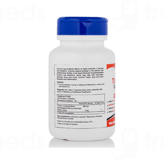 Healthvit Turmeric Curcumin With Piperine Capsule 60