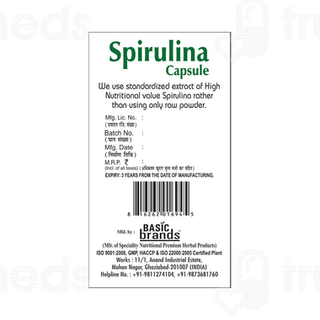 Basic Ayurveda Spirulina Capsule 30