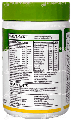 Oziva Hair Vitamins With Dht Blocker & Omega 3 Capsule 60