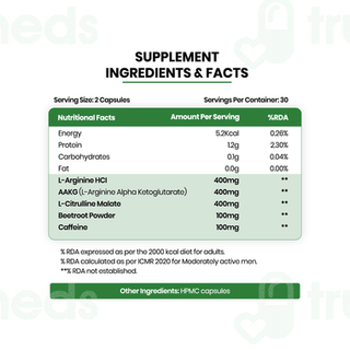 Himalayan Organics Nitric Oxide 1400 MG Capsule 60