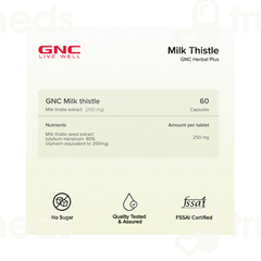 Gnc Herbal Plus Milk Thistle 250mg Capsule 60