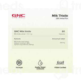 Gnc Herbal Plus Milk Thistle 250mg Capsule 60