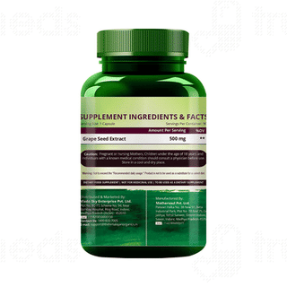 Himalayan Organics Grape Seed Extract 500 MG Capsule 90