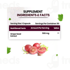 Himalayan Organics Grape Seed Extract 500 MG Capsule 90