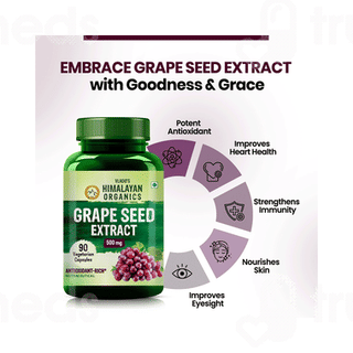 Himalayan Organics Grape Seed Extract 500 MG Capsule 90