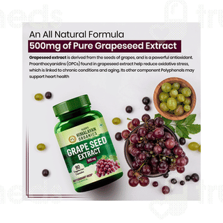 Himalayan Organics Grape Seed Extract 500 MG Capsule 90