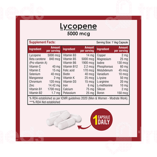Biotrex Lycopene 5000mcg Vegetarian Capsule 60