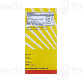 Baksons Vitamin C Quercetin & Zinc Capsule 30