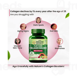Himalayan Organics Plant Based Collagen Builder Vegetarian Capsule 90