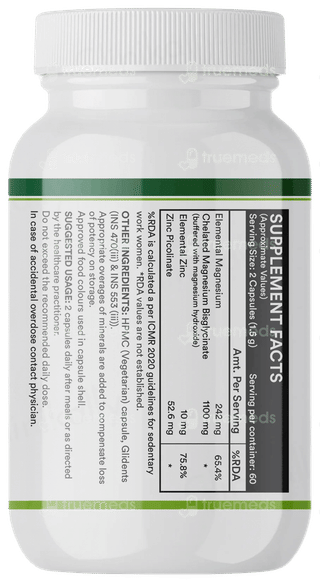 Inlife Magnesium Glycinate With Zinc Picolinate Capsule 120