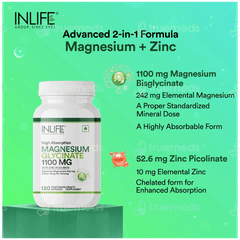 Inlife Magnesium Glycinate With Zinc Picolinate Capsule 120
