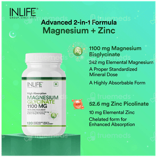 Inlife Magnesium Glycinate With Zinc Picolinate Capsule 120