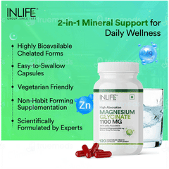 Inlife Magnesium Glycinate With Zinc Picolinate Capsule 120
