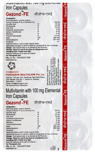 Gezond Fe Capsule 10