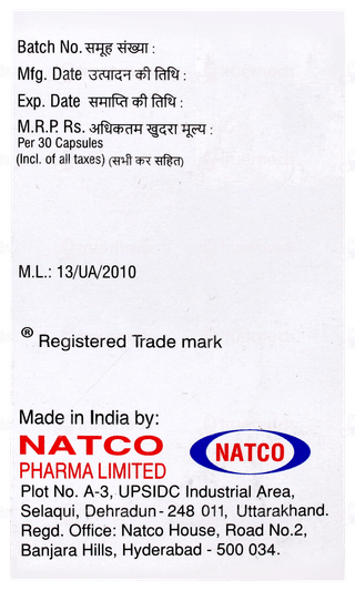 Natclovir 250 Capsule 30