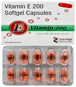 E Vitamin 200 MG Capsule 10