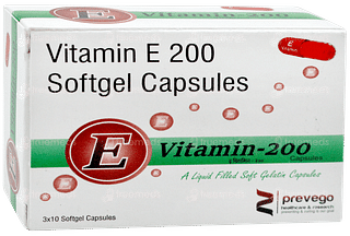 E Vitamin 200 MG Capsule 10